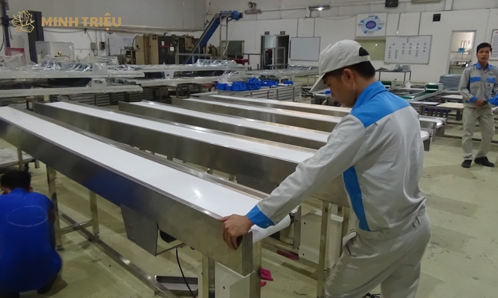băng tải pvc trắng