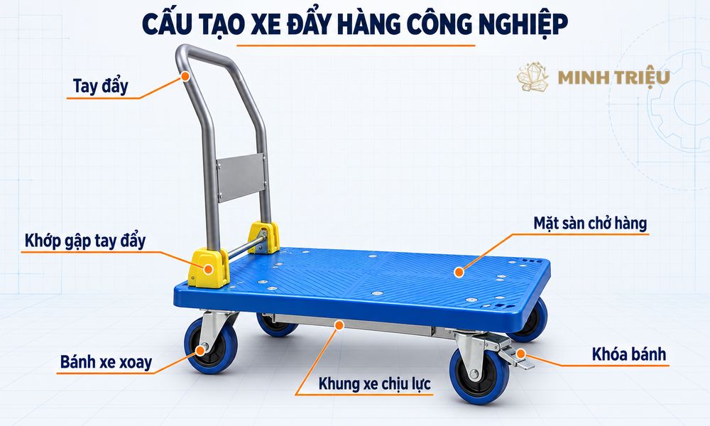 xe đẩy hàng công nghiệp